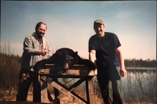 My Nephew Danny saw nothing until the 3rd evening—a small sow with a cub. Then on the 4th eve he saw a nice bear that would not give him a broadside shot—it just laid there facing him for over an hour. Finally he took the head shot at 70 yards, with his scope sighted bolt action 7MM Rem Mag. We had a great time up there! And we both agree that the meat is absolutely delicious! Just be sure to cook thoroughly to avoid any chance of Trichinosis. If you’d like to read more about other deer and bear I’ve taken with the old Remington humpback, grab a copy of my book—only $15 S &amp; H included--just send me a PM!