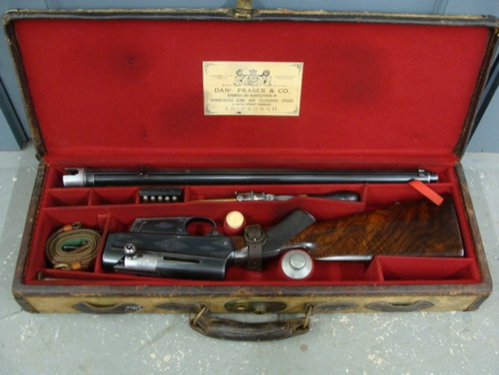 The rarest of the rare.  Dan L. Fraser of Edinburgh custom FN 1900.  Truly one of a kind.