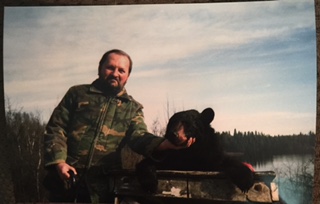 2016 Canadian Bear Hunt—He shoots--He Scores!<br /><br />We just got back from a successful spring bear hunt which took place in and around the La Verendrye Provincial Park in Quebec. There were still patches of snow in the woods when we arrived and the ice had only recently gone from the lake.<br />First night out at 8:15 my bear appeared, stepping out of the brush—the sights on my old (1910) Remington 35 auto loader danced over the bear’s vitals, quickly settled in, and BOOM! Perfect hit just behind the front shoulder.